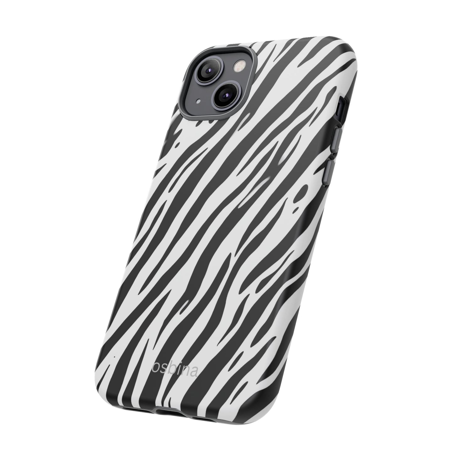 osbina | The Bengal Bold Stripe Case in White + Black | The Season Collective