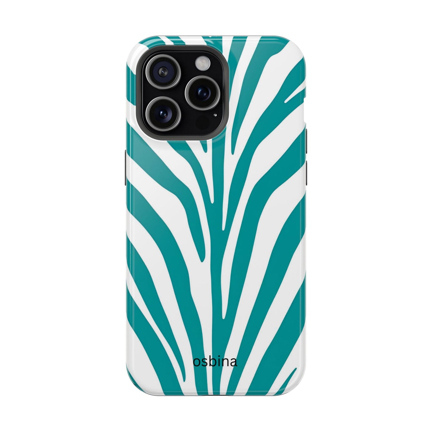 osbina | MagSafe | The Teal Zebra Designer Case