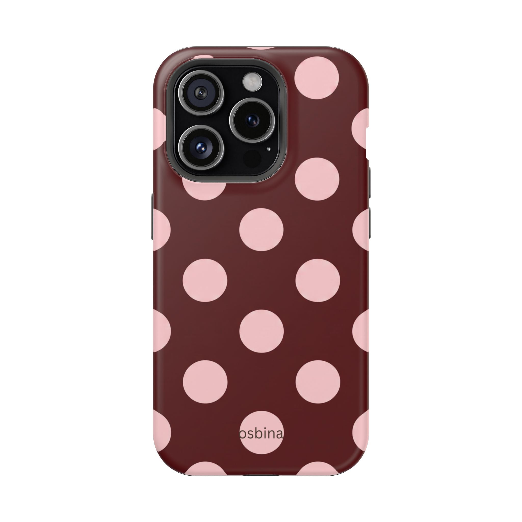 osbina | Oxblood Dot Designer Case