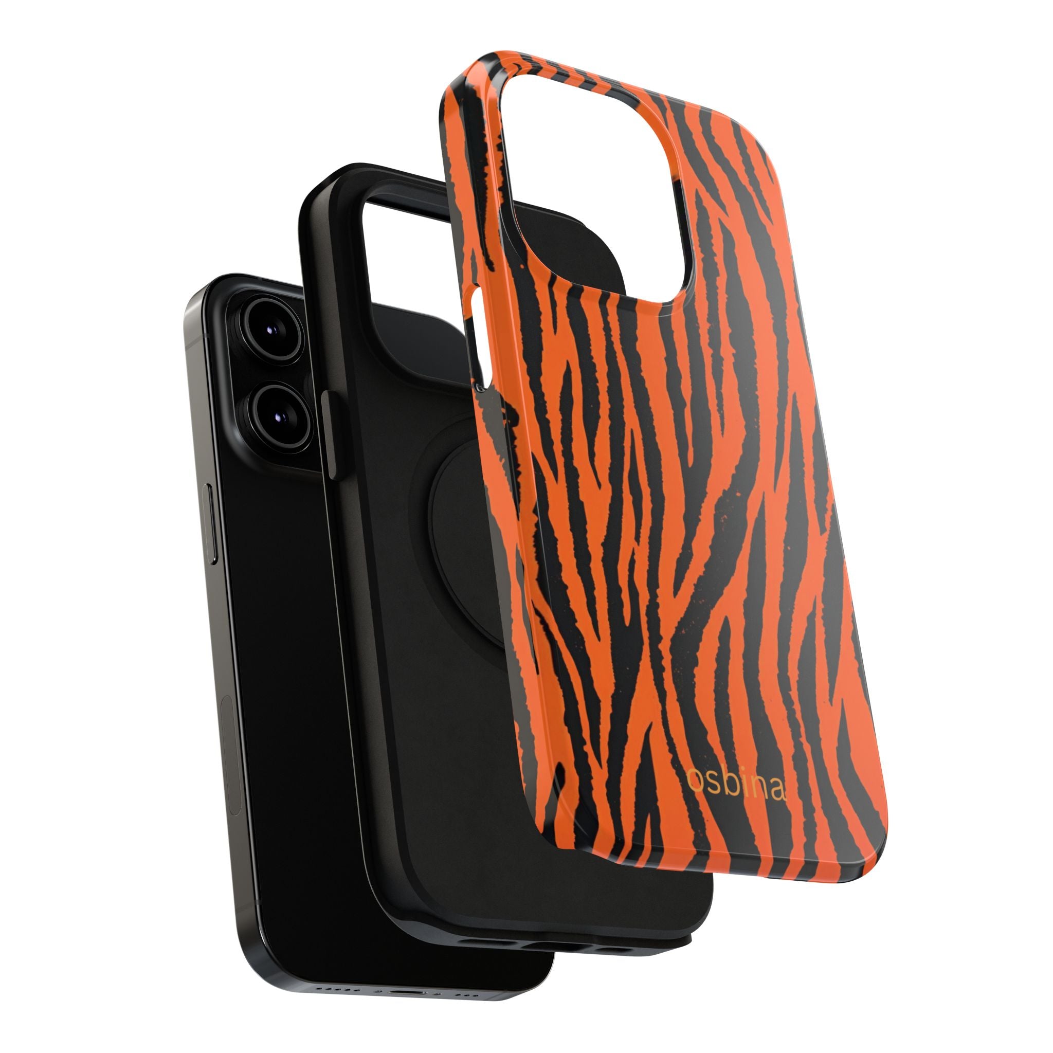 osbina | Tiger, But Make It Chic — The Bengal Stripe Case in Orange + Black | The Season Collective