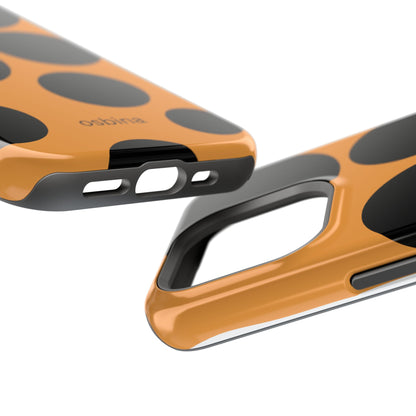 osbina | MagSafe Compatible for iPhone | The Bubble Statement Case in Orange + Black | The Season Collective