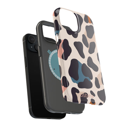 osbina | MagSafe compatible for iPhone | Leopard Luxe Color Pop Leopard Print Phone Case | Modern Muse Collection