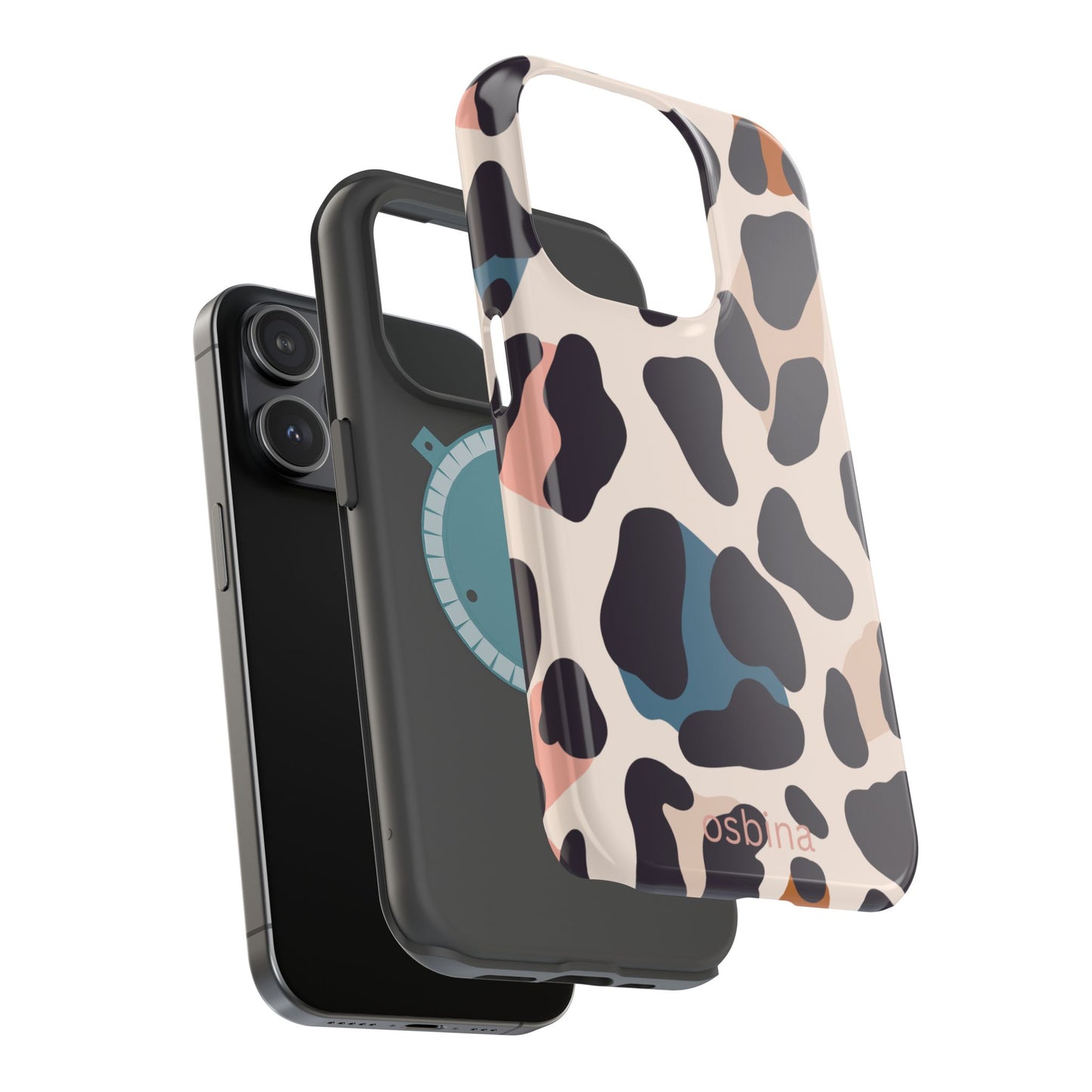 osbina | MagSafe compatible for iPhone | Leopard Luxe Color Pop Leopard Print Phone Case | Modern Muse Collection