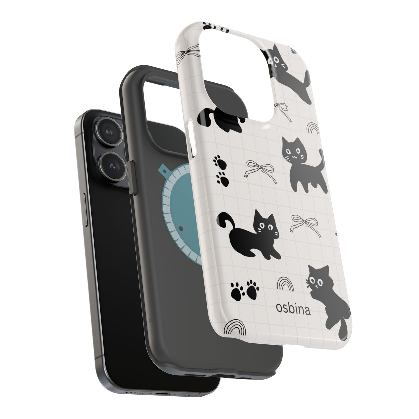 osbina | MagSafe compatible for iPhone | Meow Mode Cat Phone Case | The Season Collective