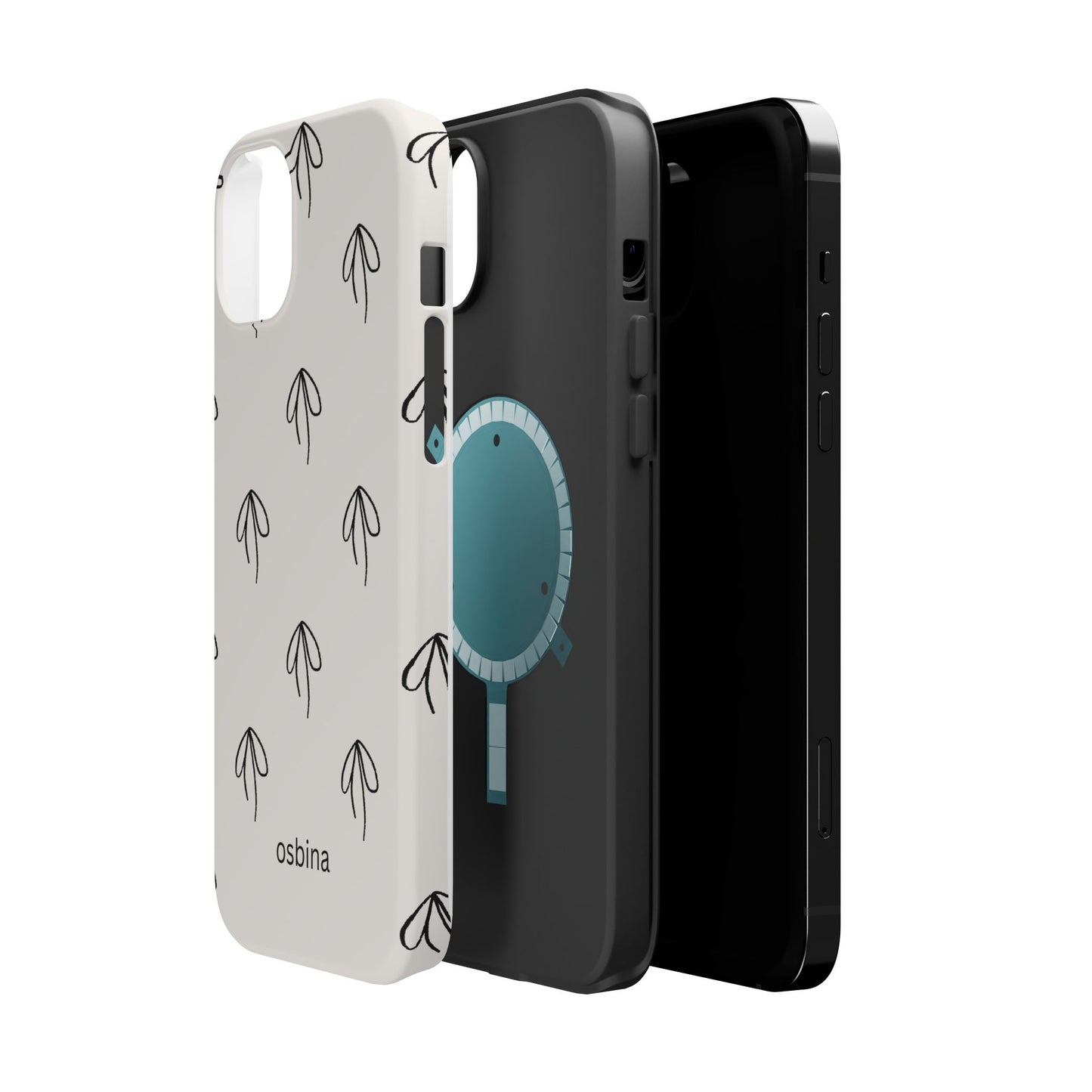 osbina | MagSafe compatible for iPhone | Linéa Flora Minimalistic Flower Phone Case | Modern Muse Collection
