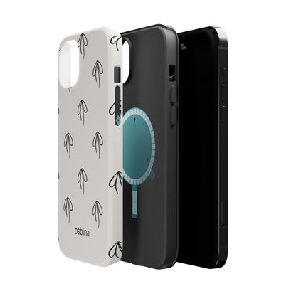 osbina | MagSafe compatible for iPhone | Linéa Flora Minimalistic Flower Phone Case | Modern Muse Collection