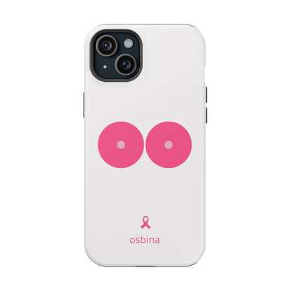 osbina |  MagSafe compatible for iPhone | Limited Edition The Check Your Tatas Case in Light Pink + Soft Pink + Hot Pink | The Pink October Collection | Inspired By