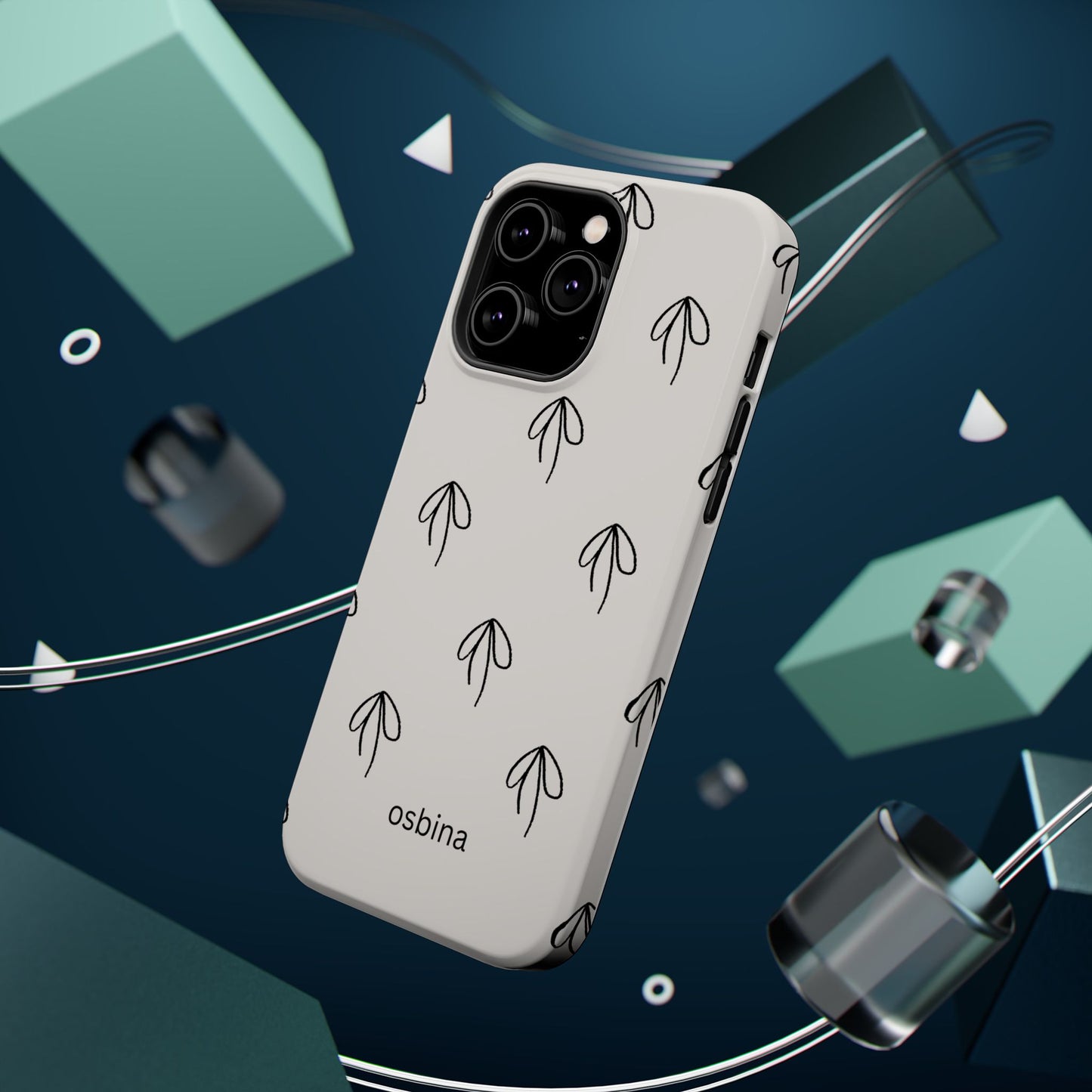 osbina | MagSafe compatible for iPhone | Linéa Flora Minimalistic Flower Phone Case | Modern Muse Collection