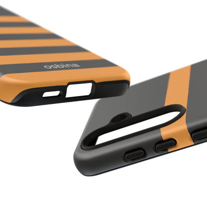 osbina | The Horizon Stripe Case in Black + Orange | The Season Collective