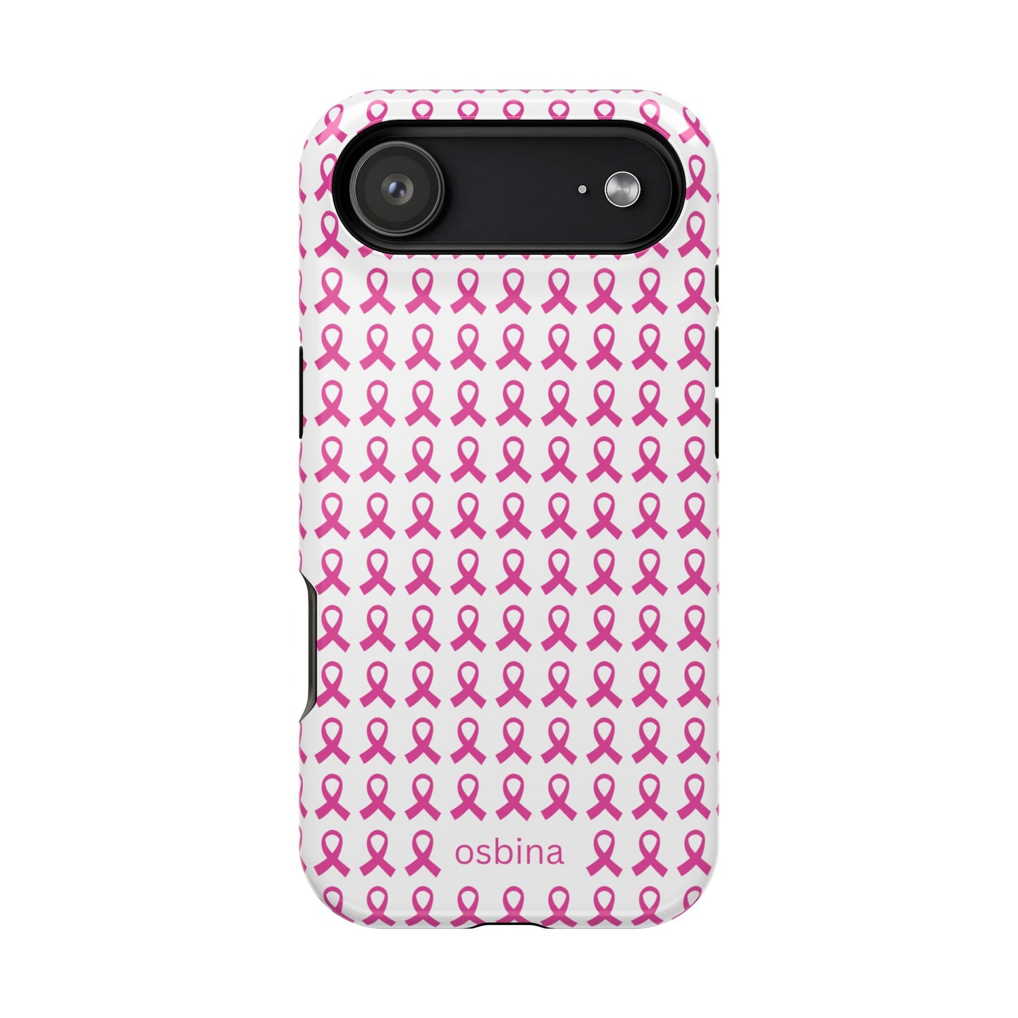 YAYOU MagSafe | Side by Side Pink Ribbon Designer Case | osbina