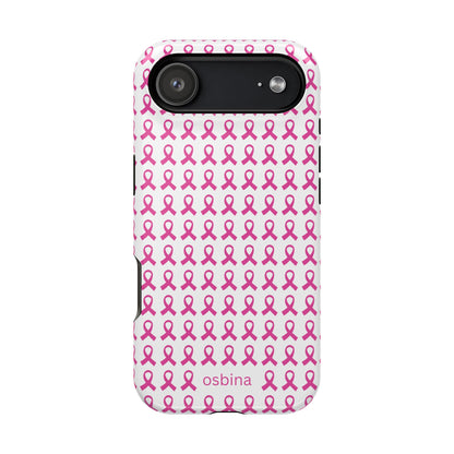 YAYOU MagSafe | Side by Side Pink Ribbon Designer Case | osbina