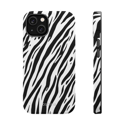 osbina | MagSafe Compatible for iPhone | The Bengal Bold Stripe Case in White + Black | The Season Collective