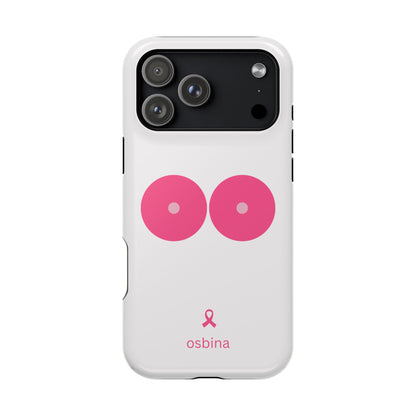 osbina |  MagSafe compatible for iPhone | Limited Edition The Check Your Tatas Case in Light Pink + Soft Pink + Hot Pink | The Pink October Collection | Inspired By
