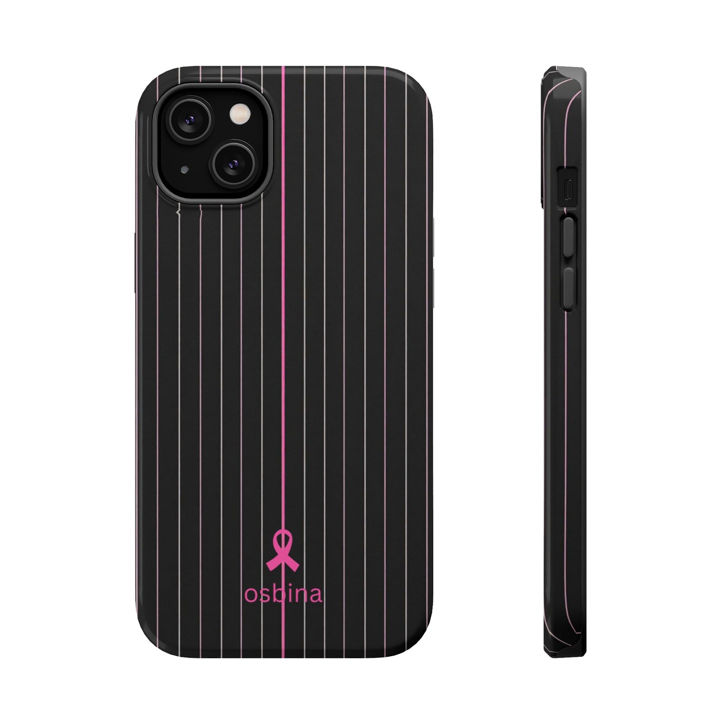 YAYOU MagSafe for iPhone | The Pink Pinstripe Designer Case | osbina