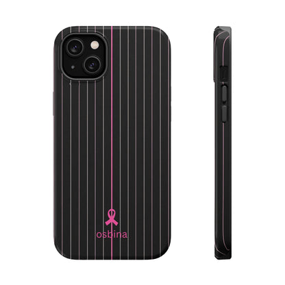 YAYOU MagSafe for iPhone | The Pink Pinstripe Designer Case | osbina