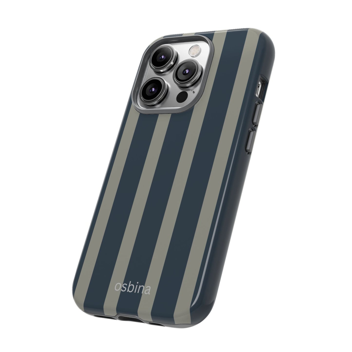 osbina | Grayhaven Navy & Gray Sophisticated Phone Case | Modern Muse Collection