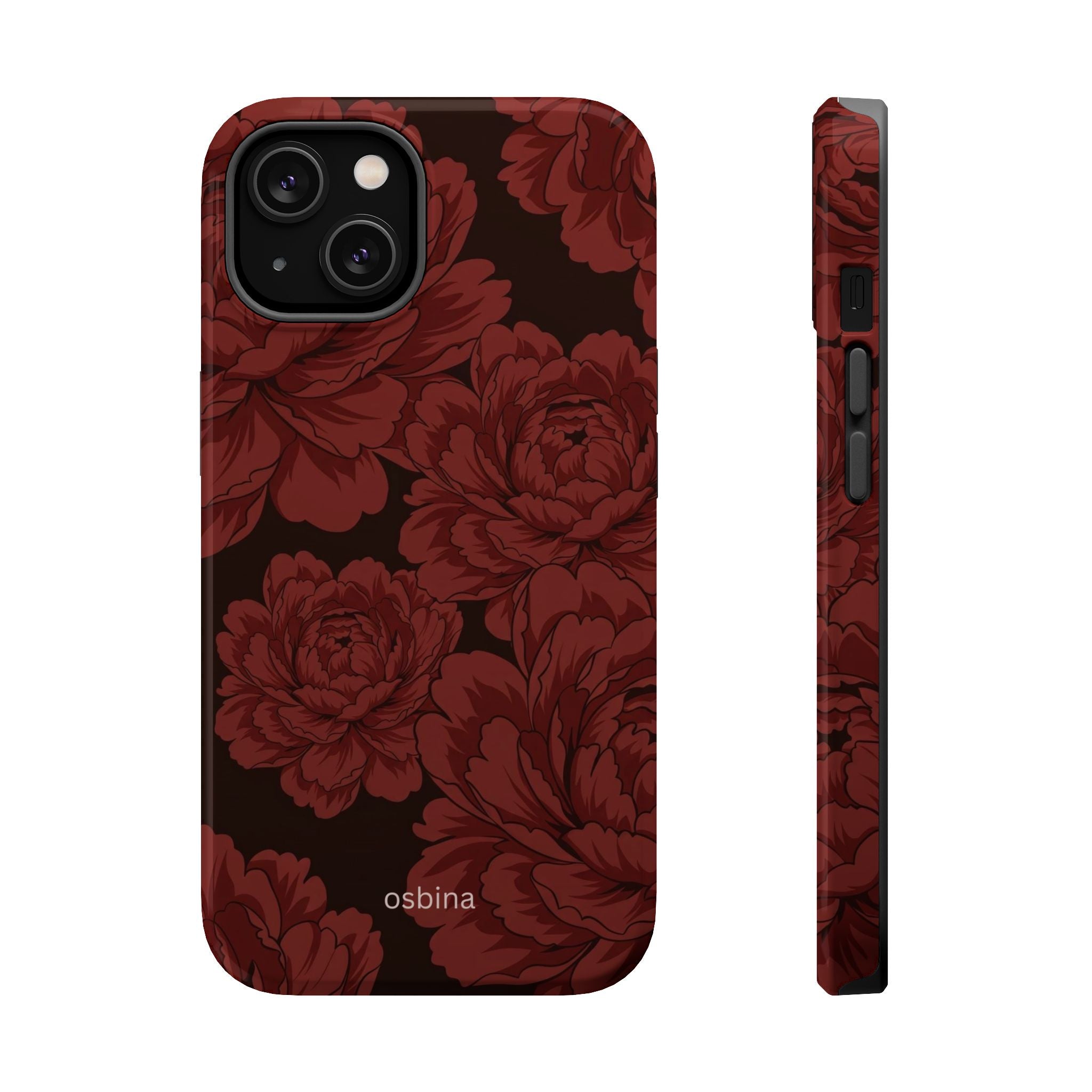 osbina | MagSafe | Oxblood Peony Designer Case