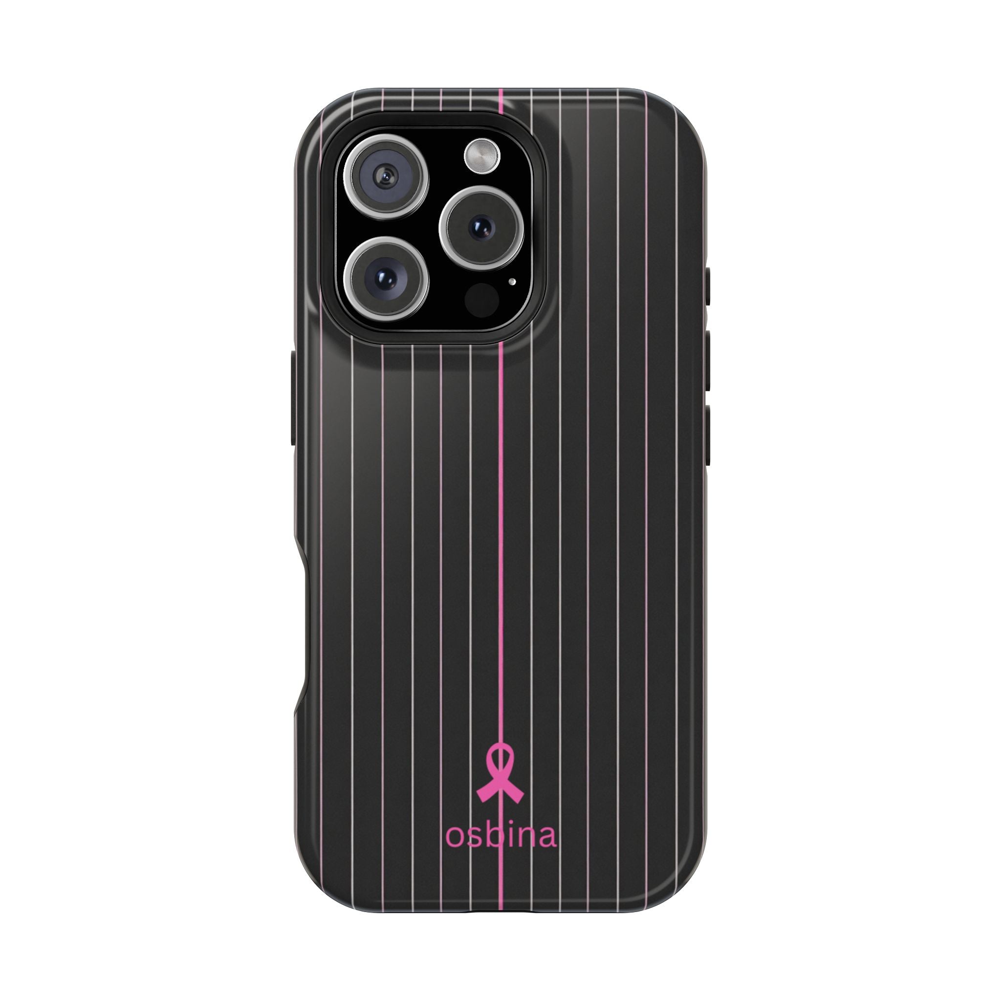 YAYOU MagSafe for iPhone | The Pink Pinstripe Designer Case | osbina