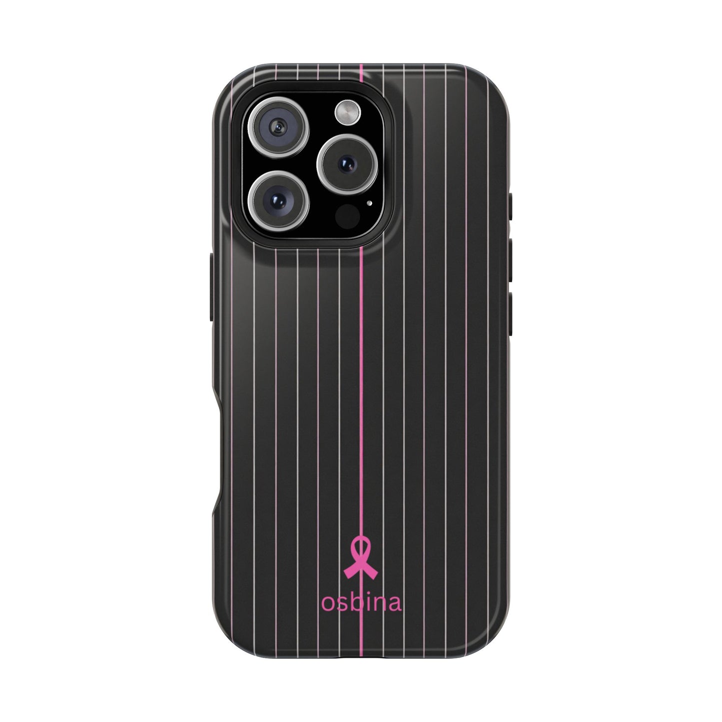 YAYOU MagSafe for iPhone | The Pink Pinstripe Designer Case | osbina