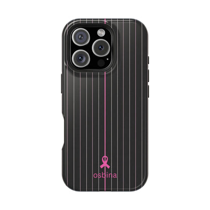 YAYOU MagSafe for iPhone | The Pink Pinstripe Designer Case | osbina