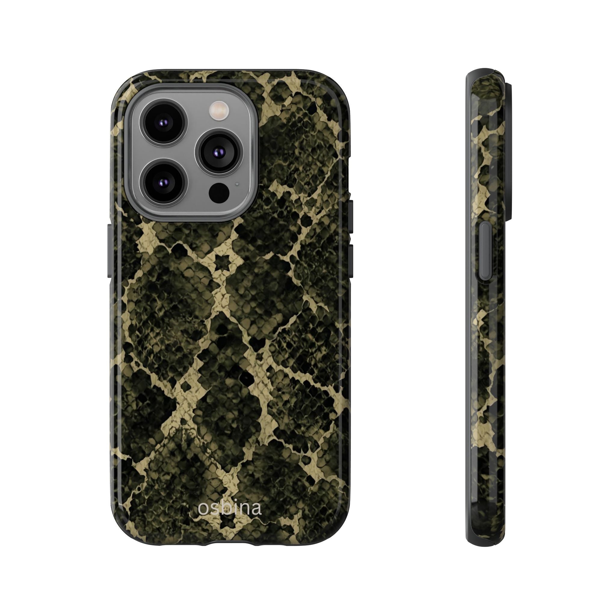 osbina | The Olive Snakeskin Designer Case