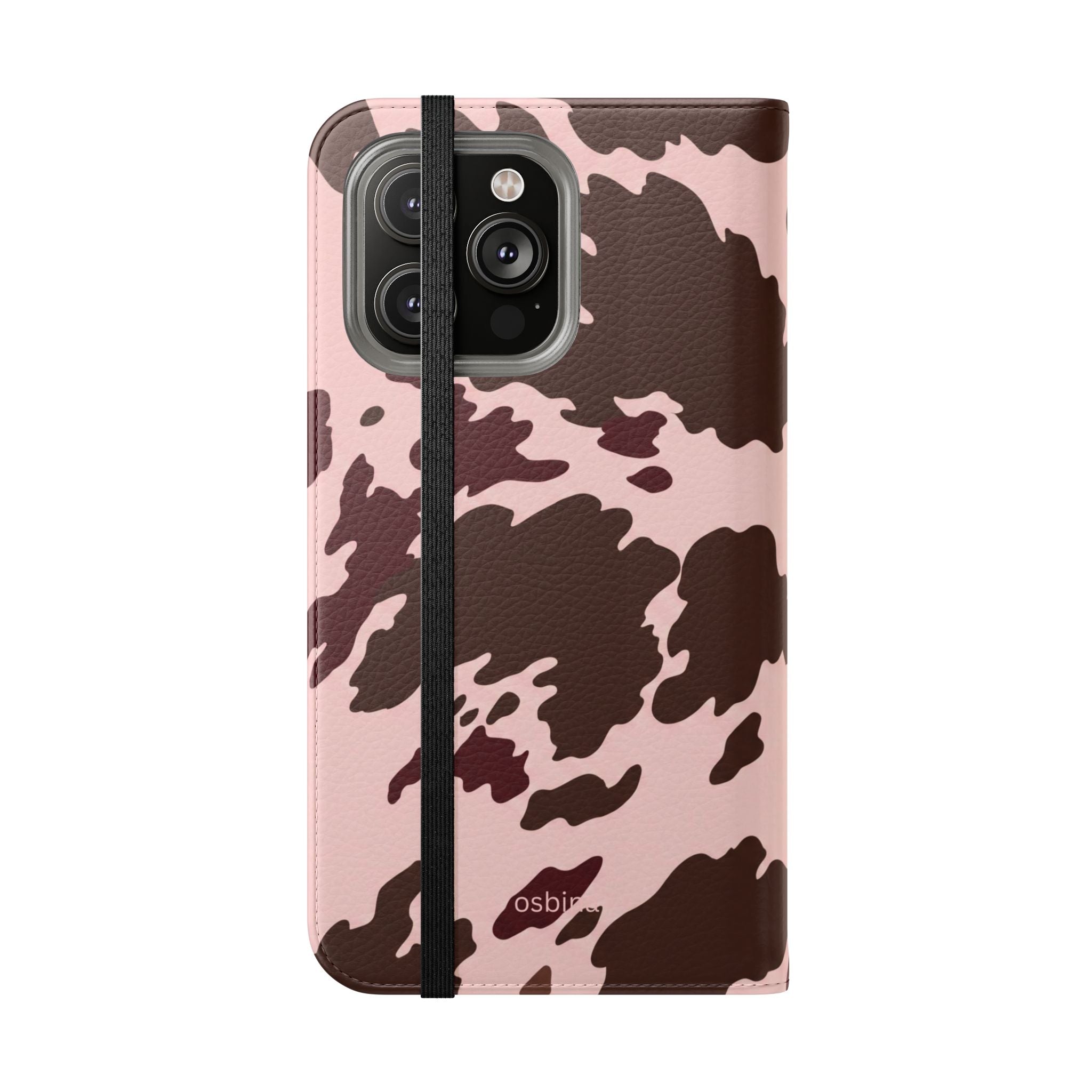 osbina | Wallet Flip Case for iPhone & Samsung | Chocolate Cowhide