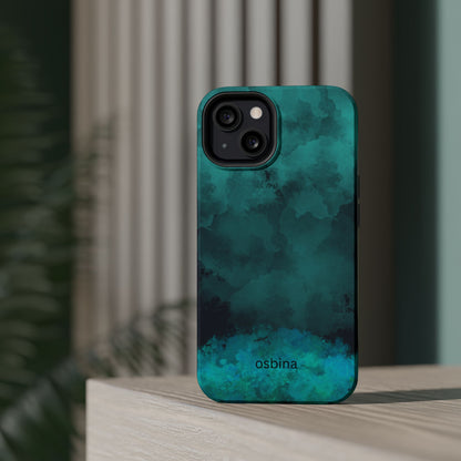 osbina | MagSafe compatible for iPhone | Midnight Aurora Phone Case | Modern Muse Collection
