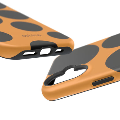 osbina | MagSafe Compatible for iPhone | The Bubble Statement Case in Orange + Black | The Season Collective