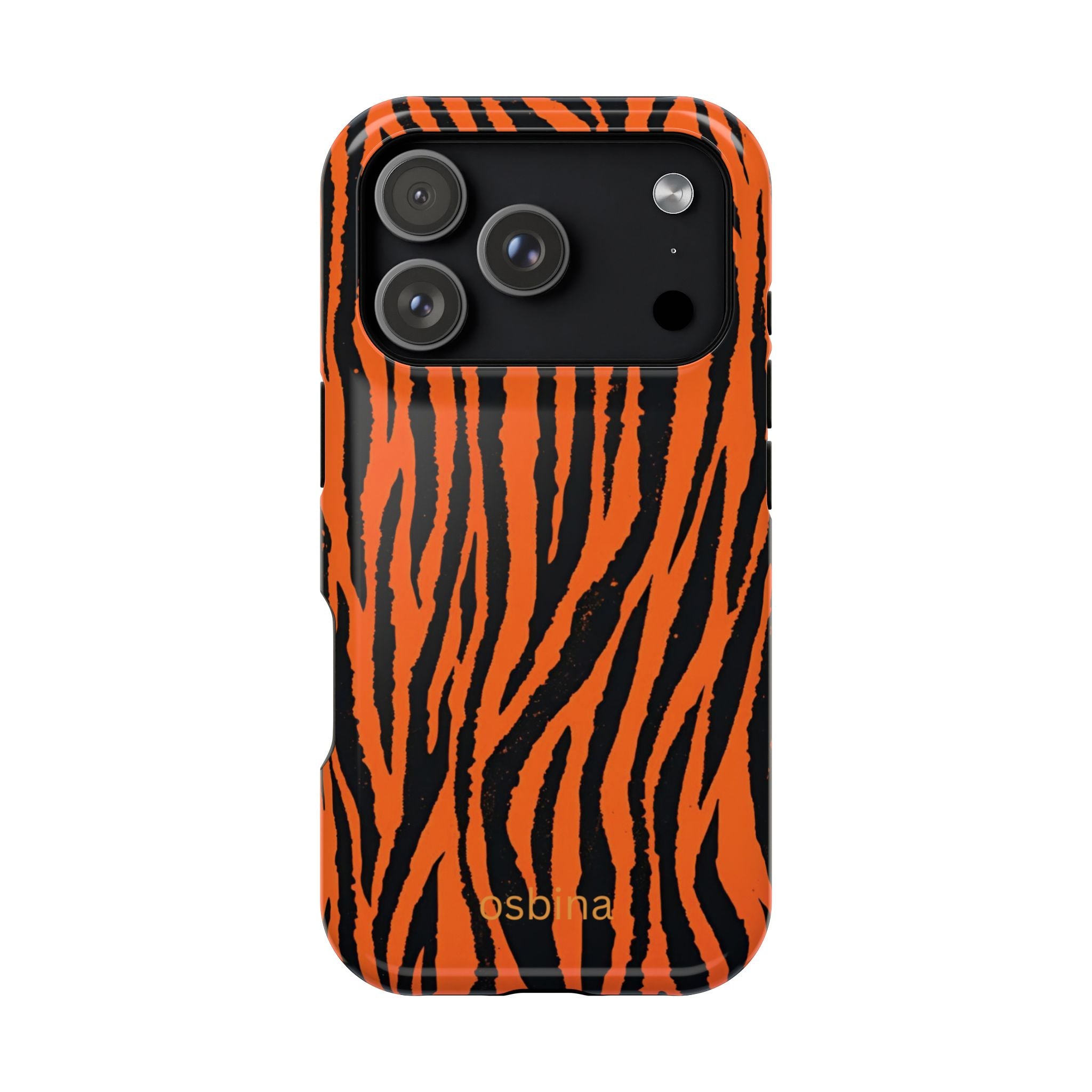 osbina | Tiger, But Make It Chic — The Bengal Stripe Case in Orange + Black | The Season Collective