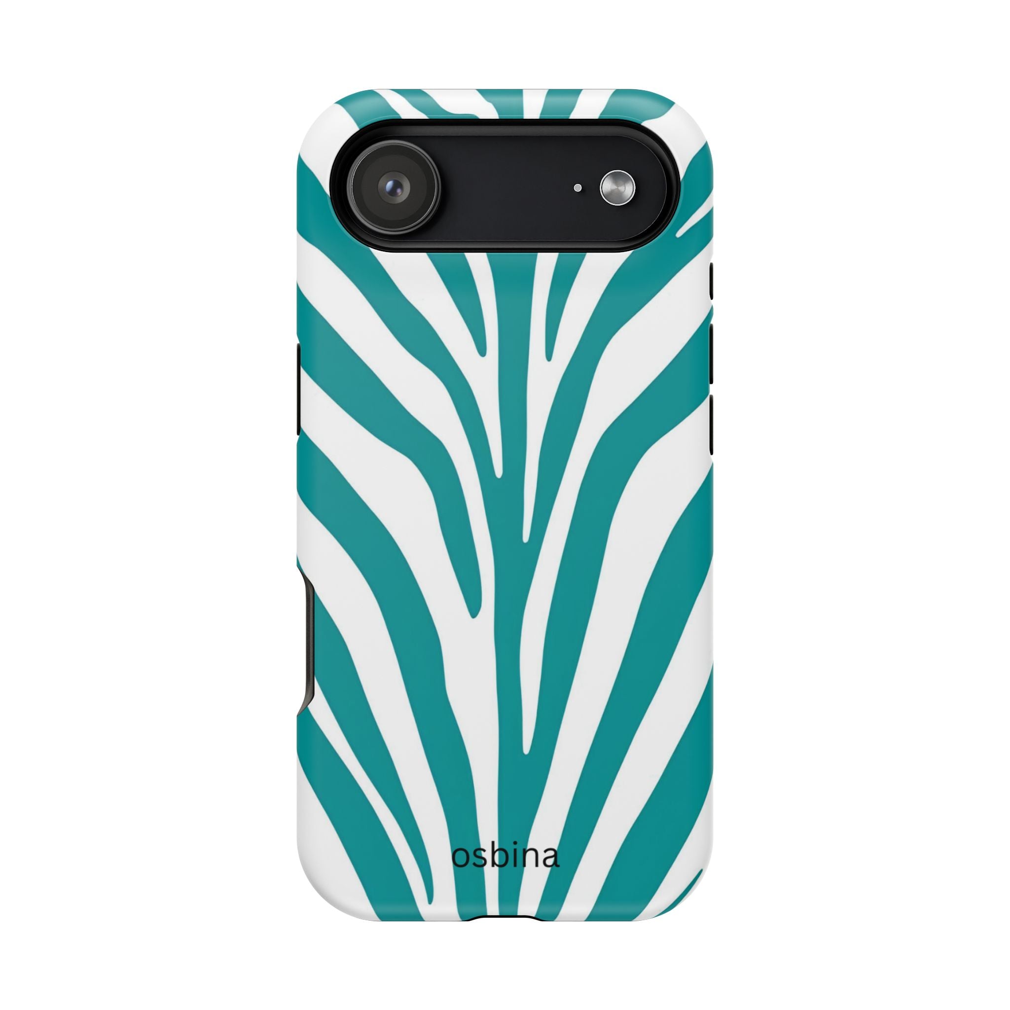 osbina | MagSafe for iPhone | The Teal Zebra Designer Case