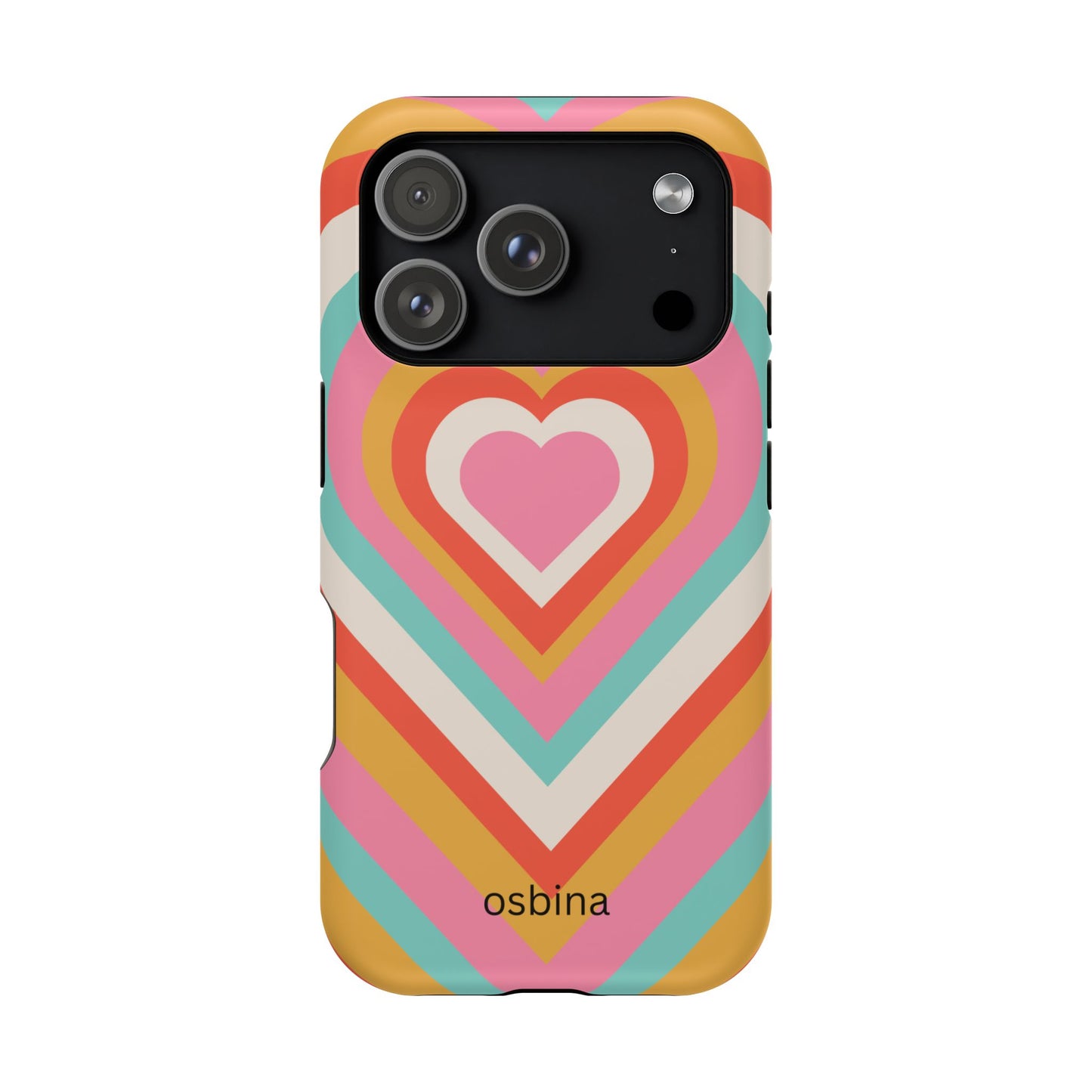 osbina | MagSafe compatible for iPhone | Heart Nouveau Phone Case | Modern Muse Collection