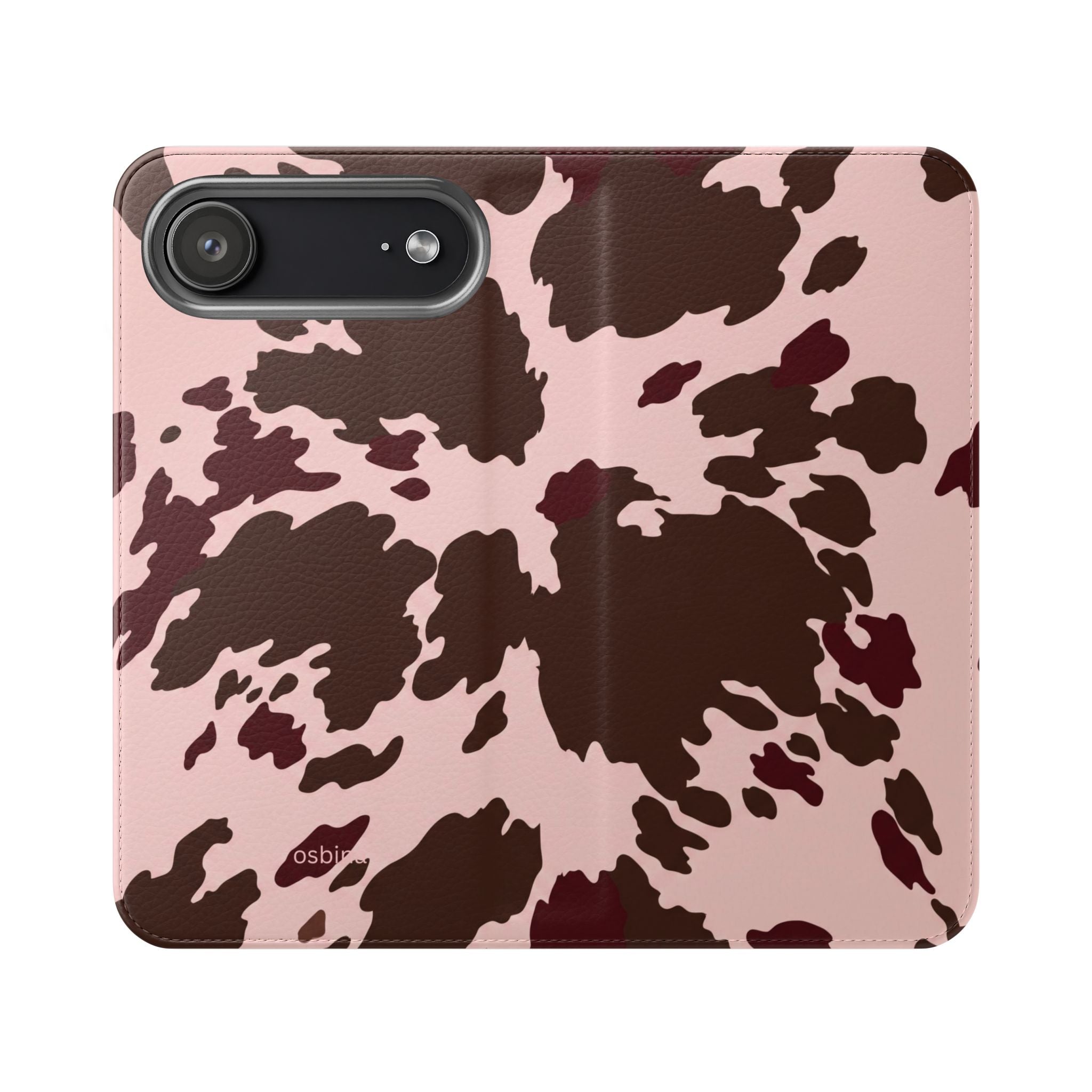 osbina | Wallet Flip Case for iPhone & Samsung | Chocolate Cowhide