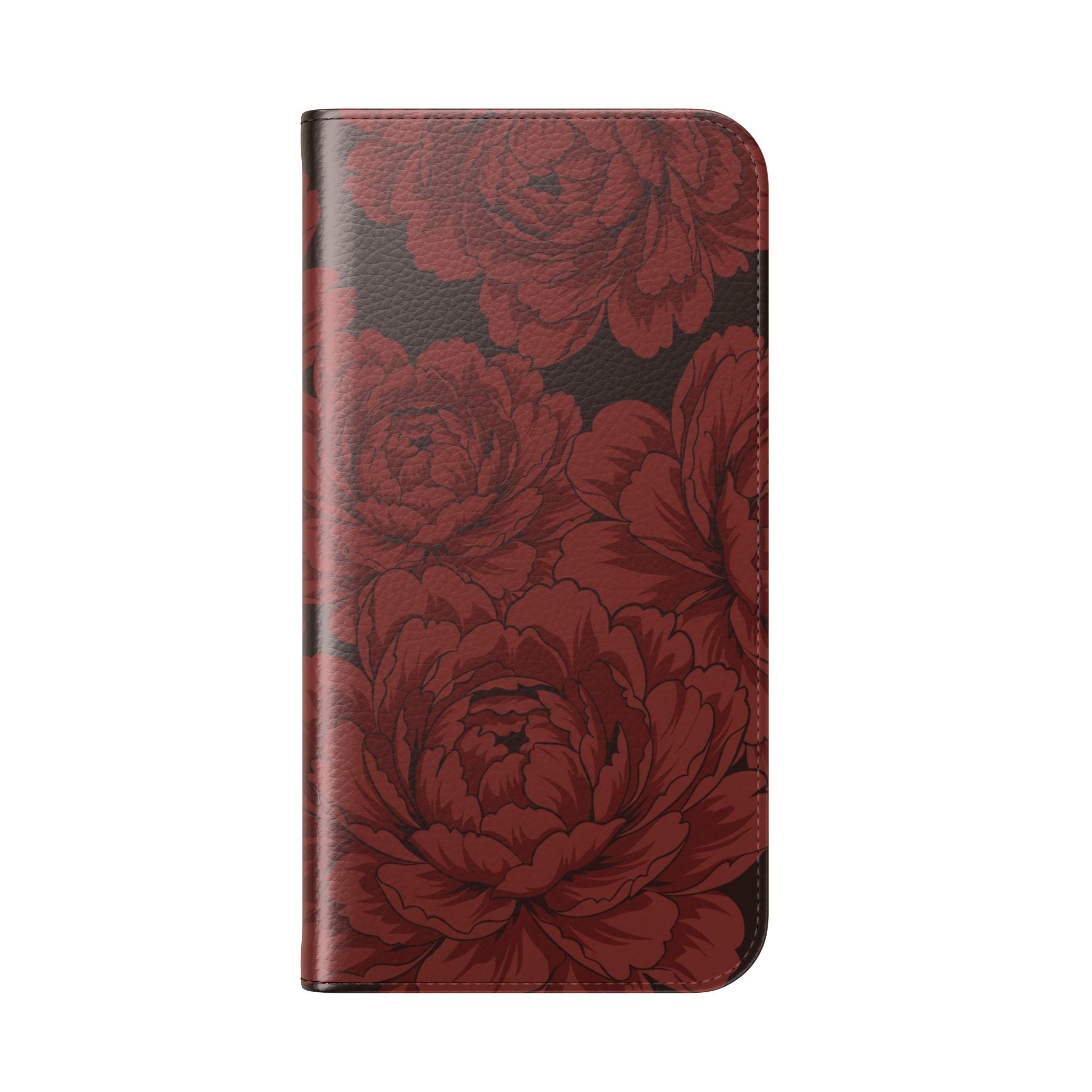 osbina | Wallet Flip Case for iPhone & Samsung | Oxblood Peony