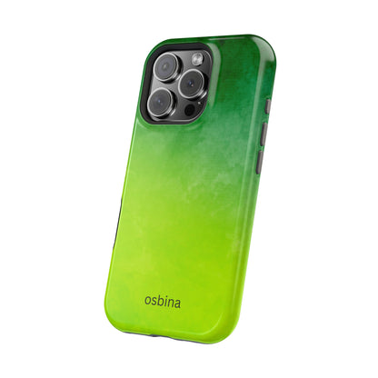 osbina | MagSafe compatible for iPhone | The Verde Glow Phone Case | Color Edit Collection