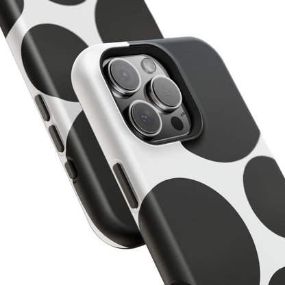 osbina | MagSafe compatible for iPhone | The Noir Bubbles Phone Case | Modern Muse Collection