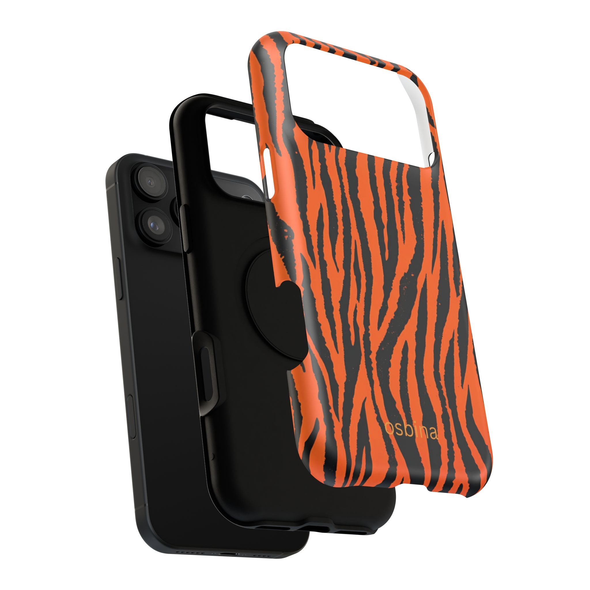 osbina | Tiger, But Make It Chic — The Bengal Stripe Case in Orange + Black | The Season Collective