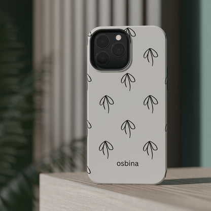 osbina | MagSafe compatible for iPhone | Linéa Flora Minimalistic Flower Phone Case | Modern Muse Collection