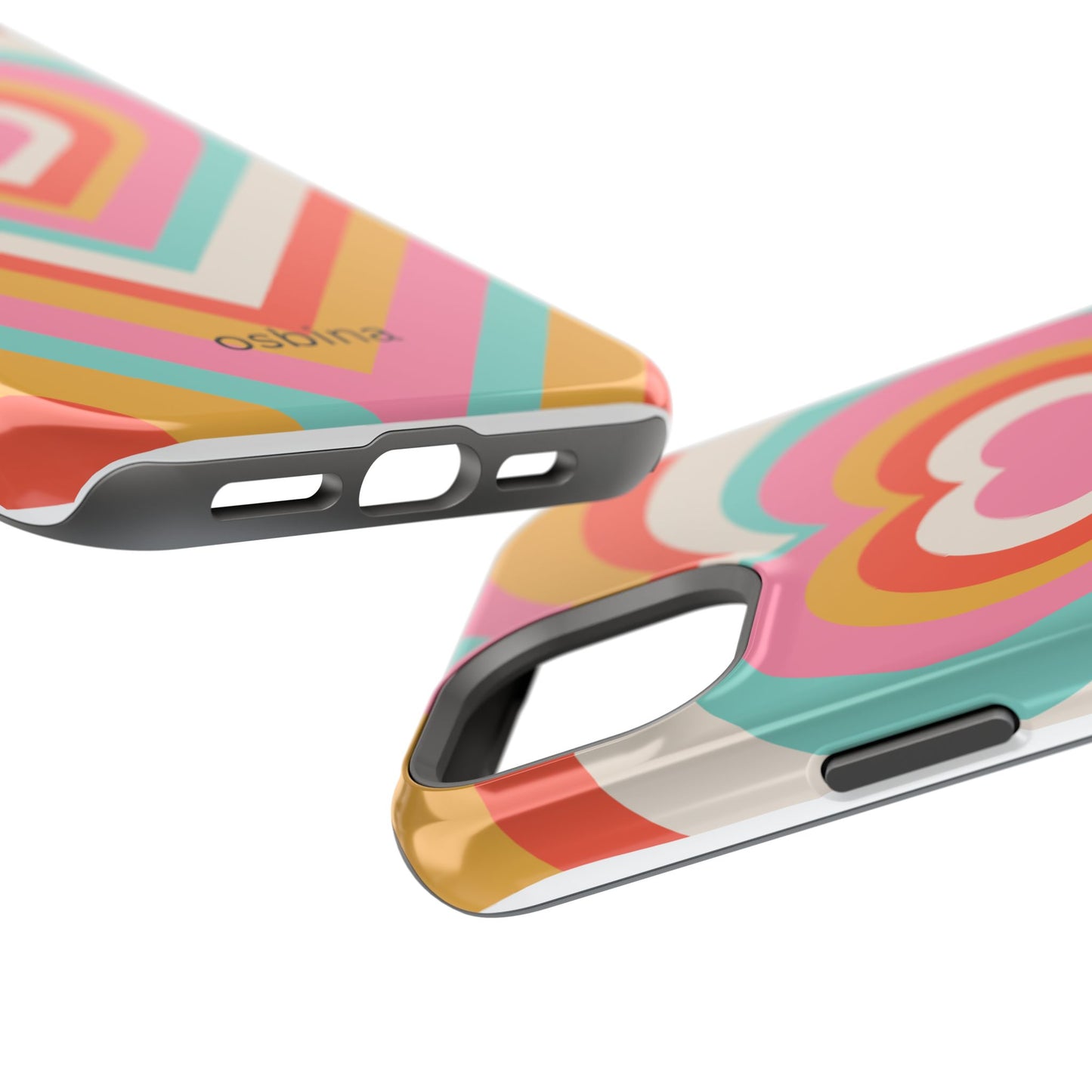 osbina | MagSafe compatible for iPhone | Heart Nouveau Phone Case | Modern Muse Collection