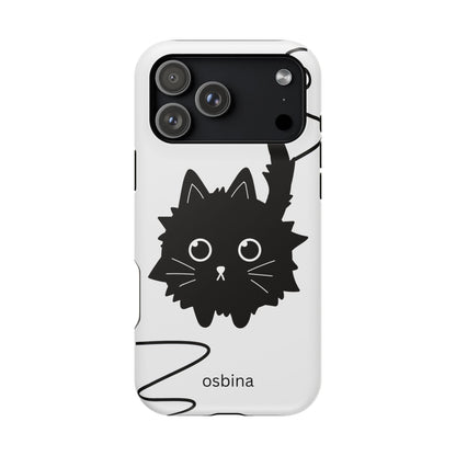 osbina | MagSafe compatible for iPhone | Midnight Couture Cat Phone Case | Season Collective Collection