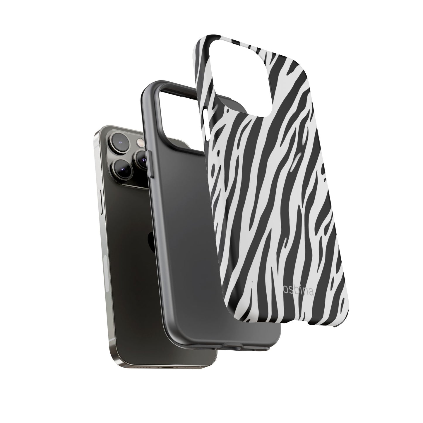 osbina | The Bengal Bold Stripe Case in White + Black | The Season Collective