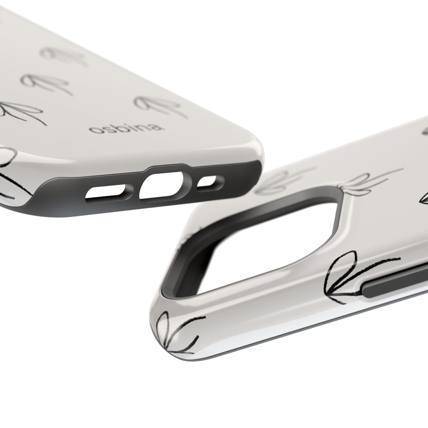osbina | MagSafe compatible for iPhone | Linéa Flora Minimalistic Flower Phone Case | Modern Muse Collection