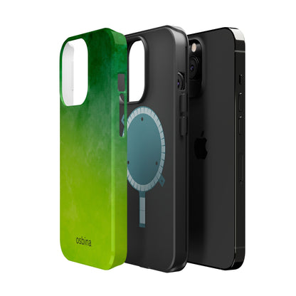 osbina | MagSafe compatible for iPhone | The Verde Glow Phone Case | Color Edit Collection