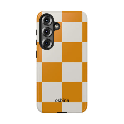 osbina | Check You Out — The Orange + White Check Case | The Season Collective