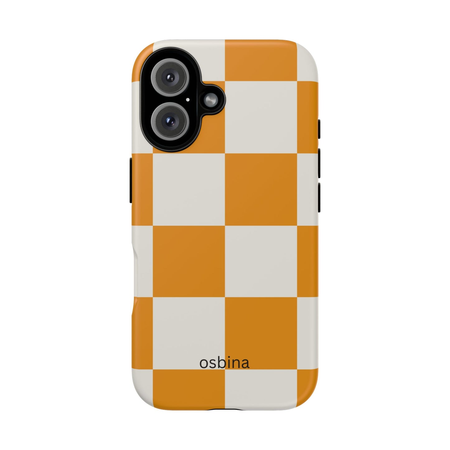 osbina | Check You Out — The Orange + White Check Case | The Season Collective