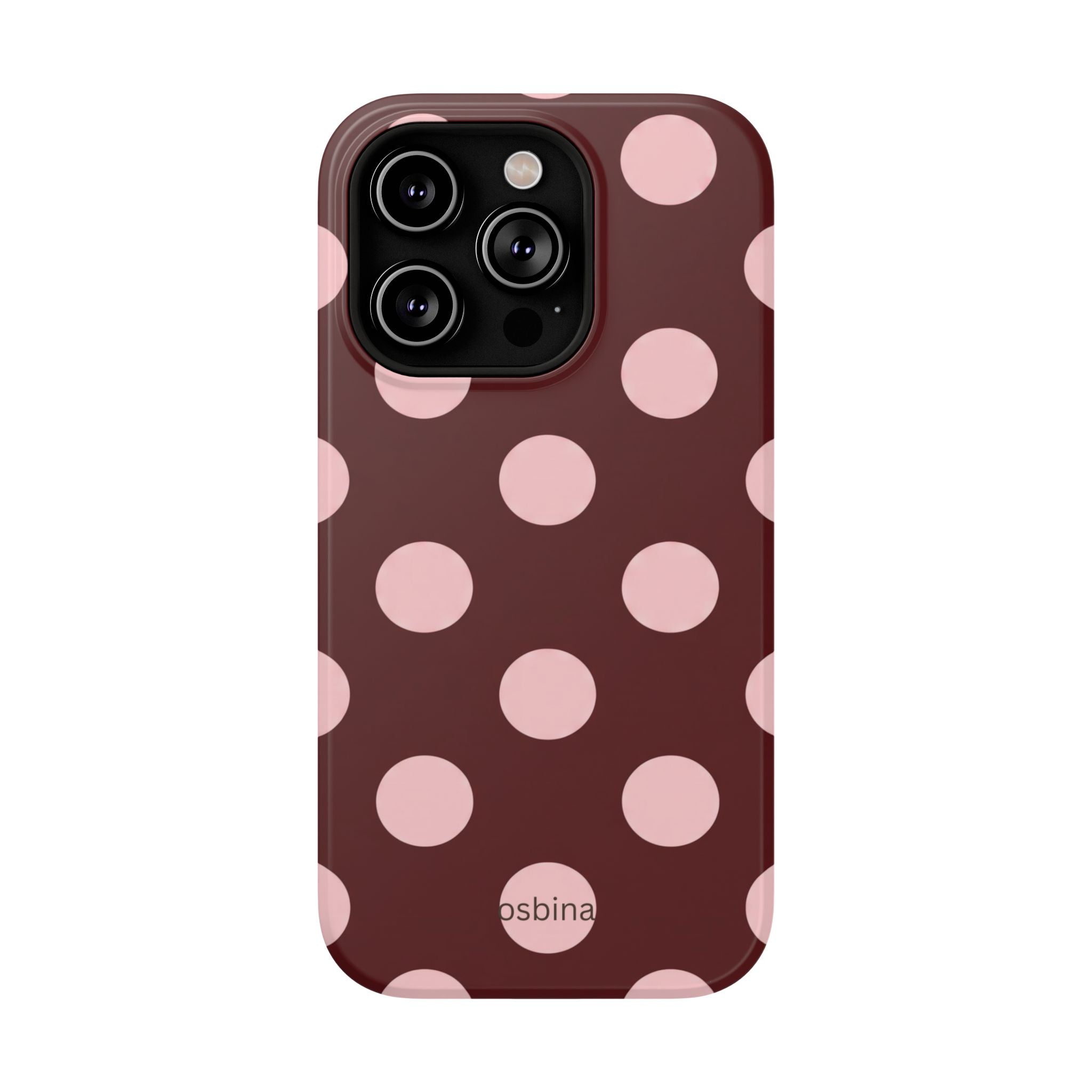 osbina | Oxblood Dot Designer Case