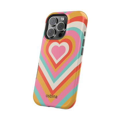 osbina | MagSafe compatible for iPhone | Heart Nouveau Phone Case | Modern Muse Collection