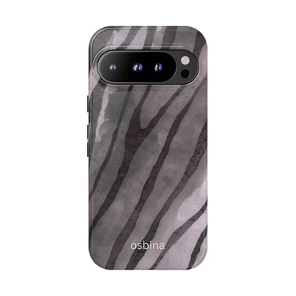 osbina | Stripes on Point — The Muted Gray + Black Tiger Case | The Season Collective