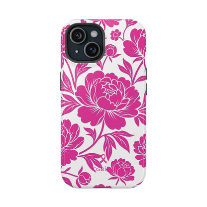 YAYOU MagSafe for iPhone | Peonies in Pink Designer Case | osbina