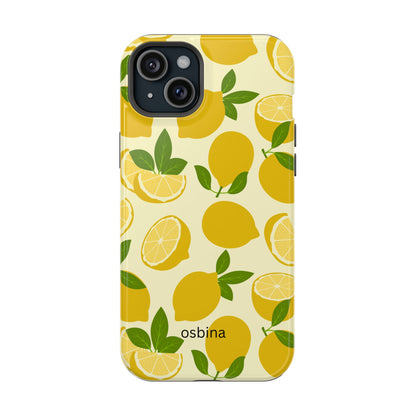 osbina | MagSafe compatible for iPhone | Limoncello Lemon Phone Case | Modern Muse Collection