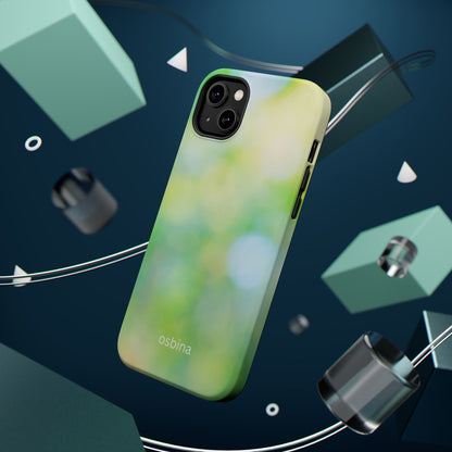 osbina | MagSafe compatible for iPhone | The Veridian Orbs Phone Case | Color Edit Collection